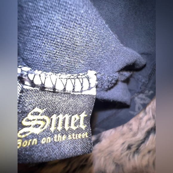 Rare SMET by Christian Audigier “Born on the Street" Y2k rhinestones T-shirt, XL - Picture 9 of 12